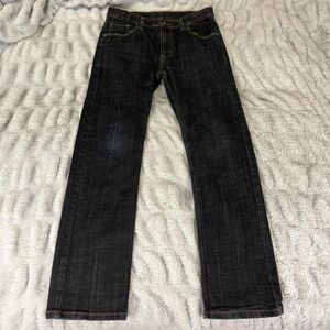 Wrangler Jeans Boys 14 Regular Straight Leg Dark Wash Adjustable Waist Denim